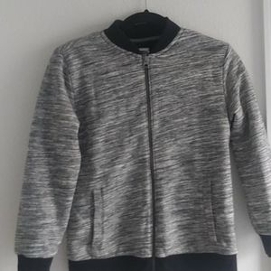 Black and grey old navy boys bomber jacket
